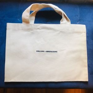 PHILLIPPE X ABNEGAZIONE Canvas Tote